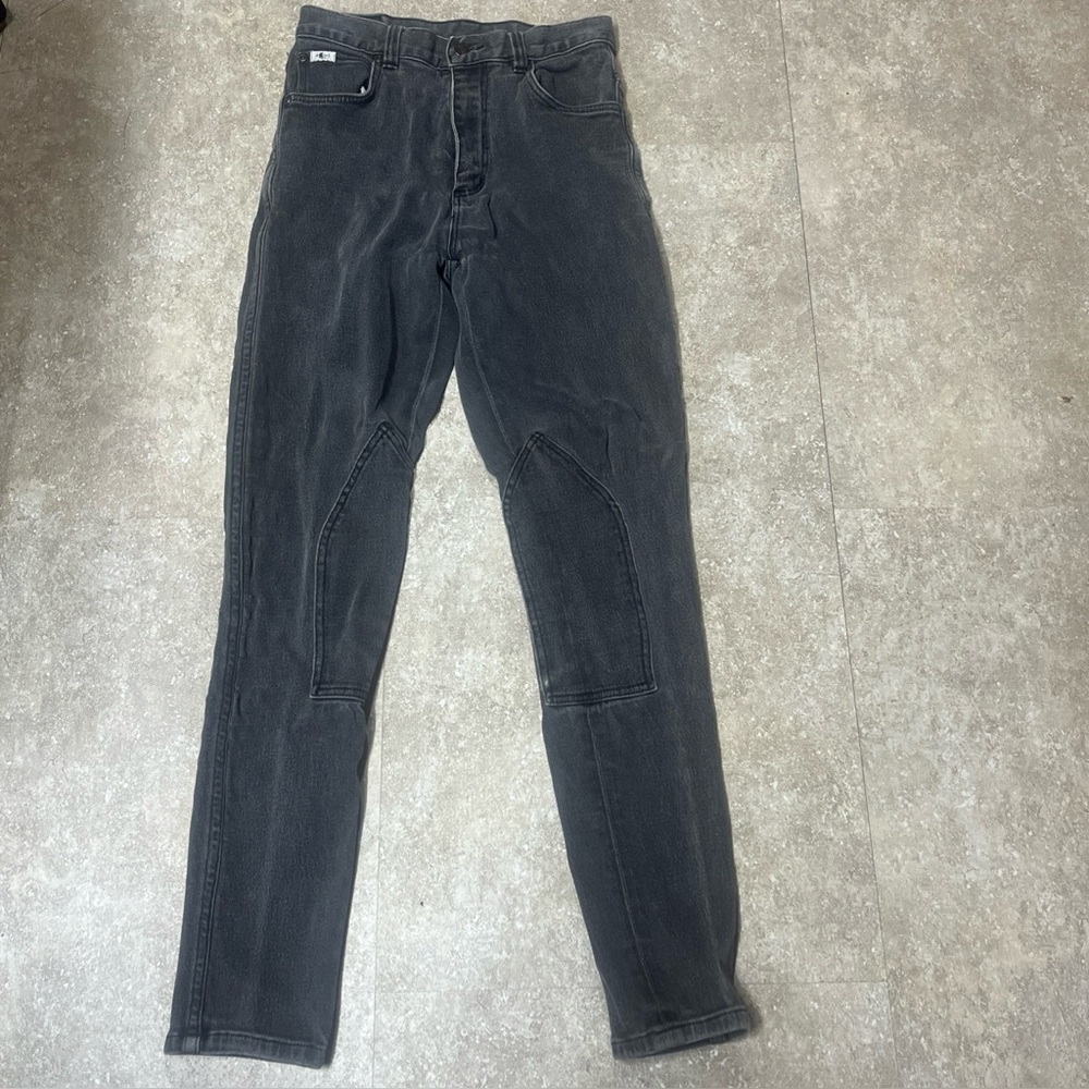 Miller’s Harness Company Equestrian Riding Jeans Womens 26 Black Faded Washed